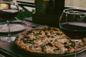 houtgestookte pizza combineren met wijn